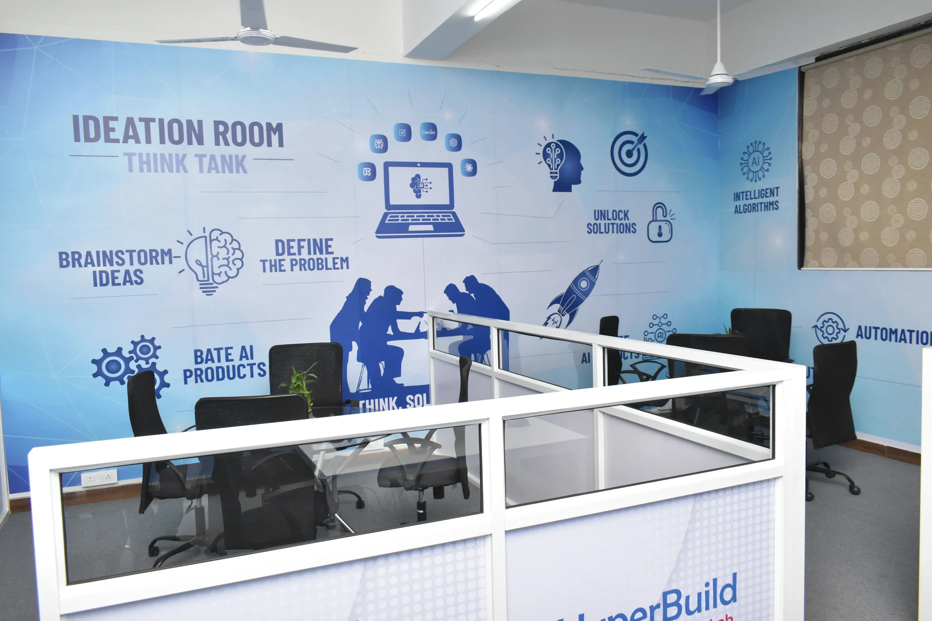 HyperBuild Ideation Room – AI Collaboration Booths